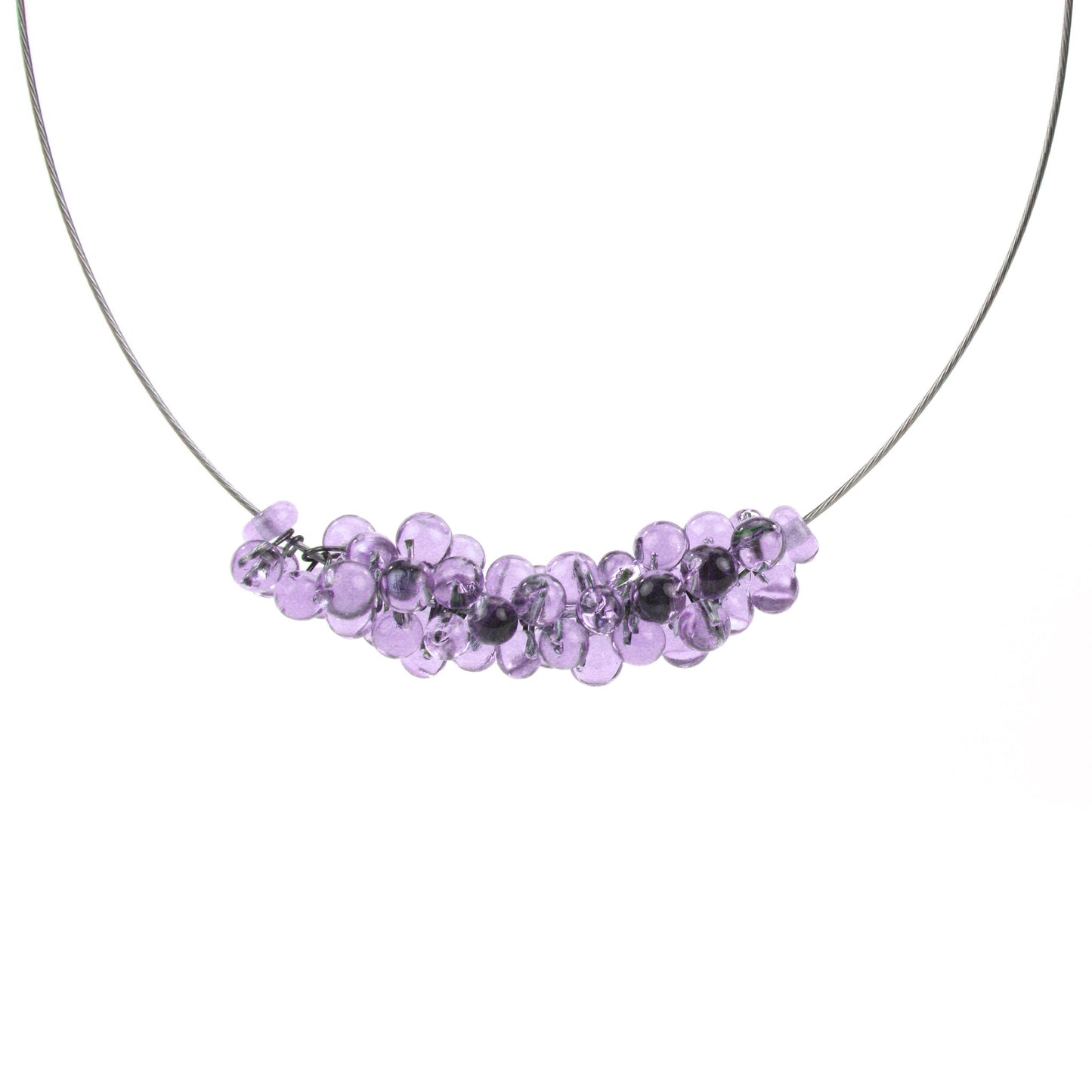 Petite Chroma Necklace in Purple/Blue - color changing