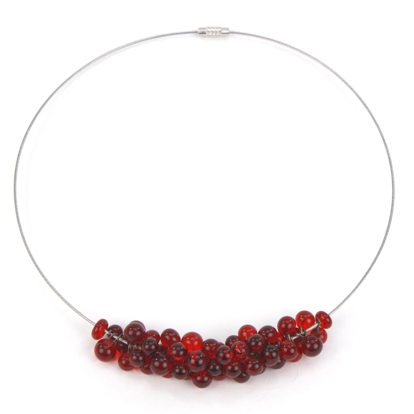Petite Chroma Necklace in Red