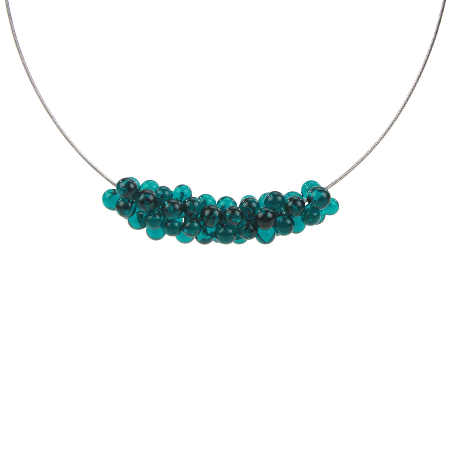Petite Chroma Necklace in Teal