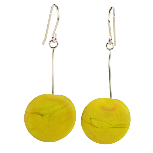 Tab earrings yellow