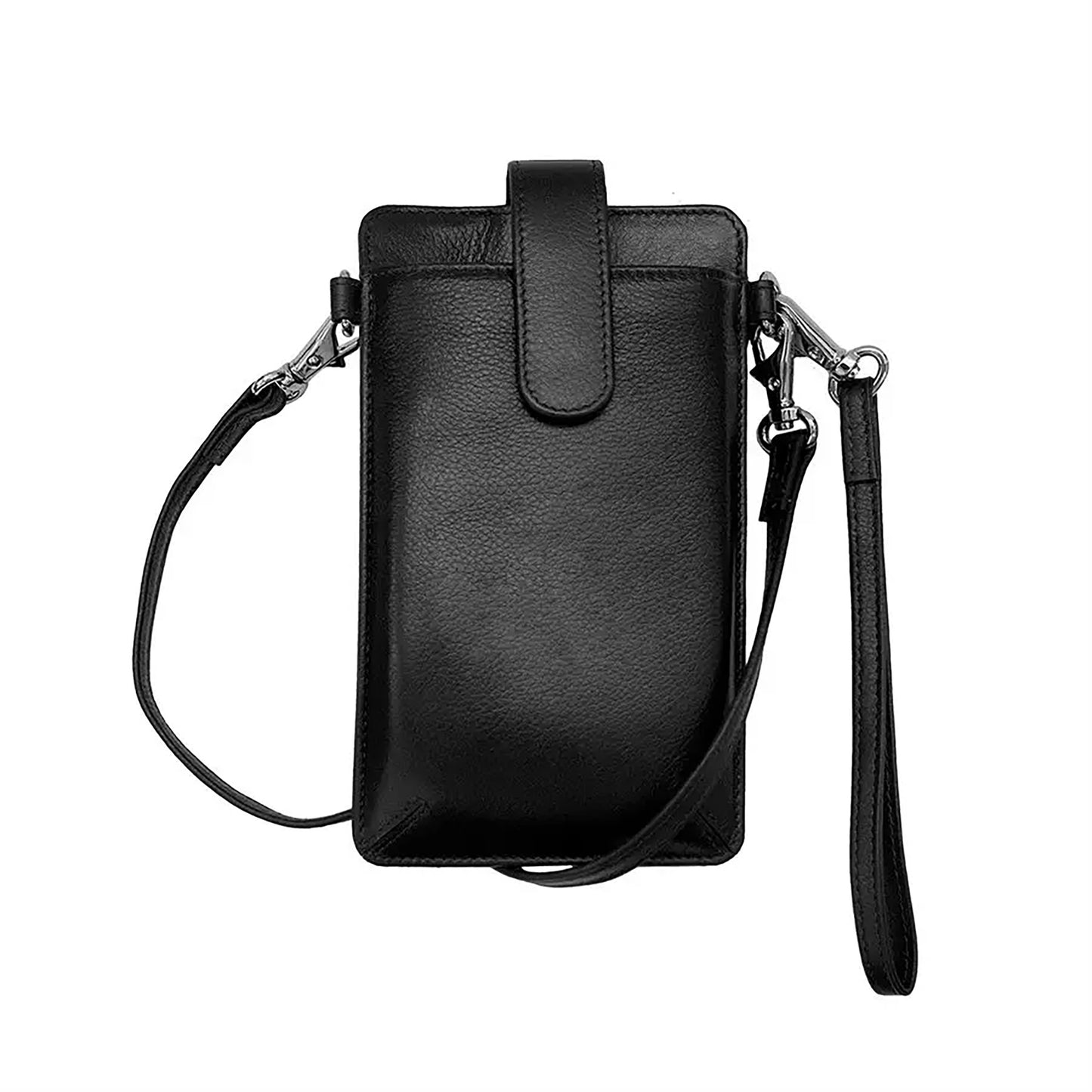 Smartphone case with cross body strap -black