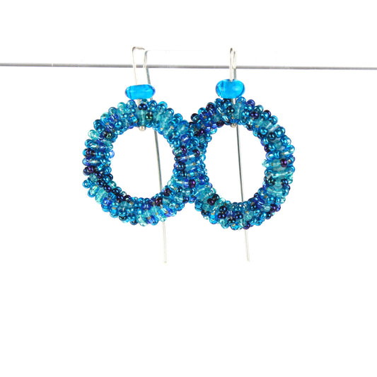 Happy hoops small -blue