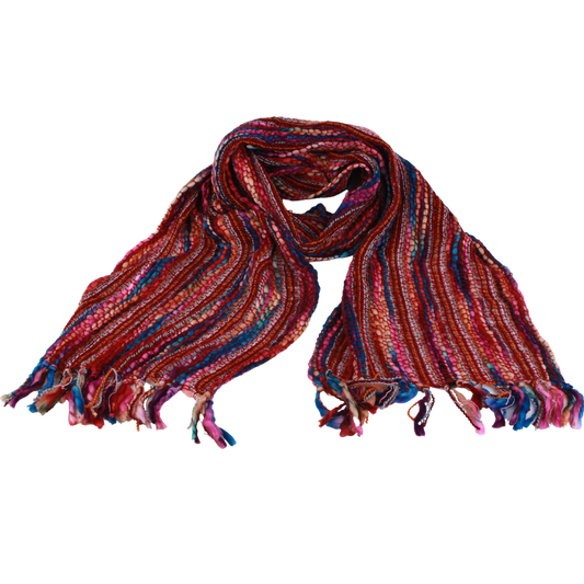 Masala scarf -raspberry